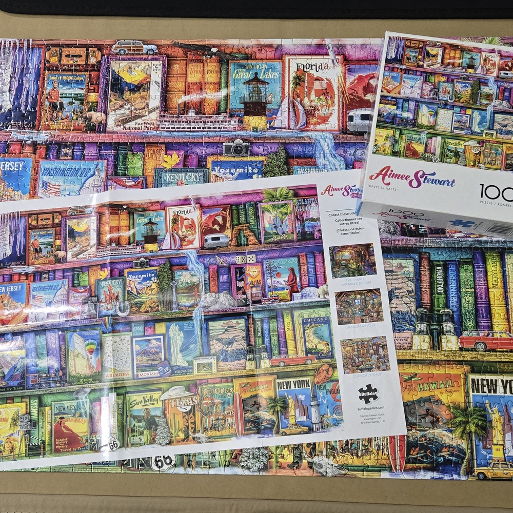 Aimee Stewart-"Travel Trinkets"-1000 Piece Jigsaw Buffalo Games Puzzle - Picture 3 of 3